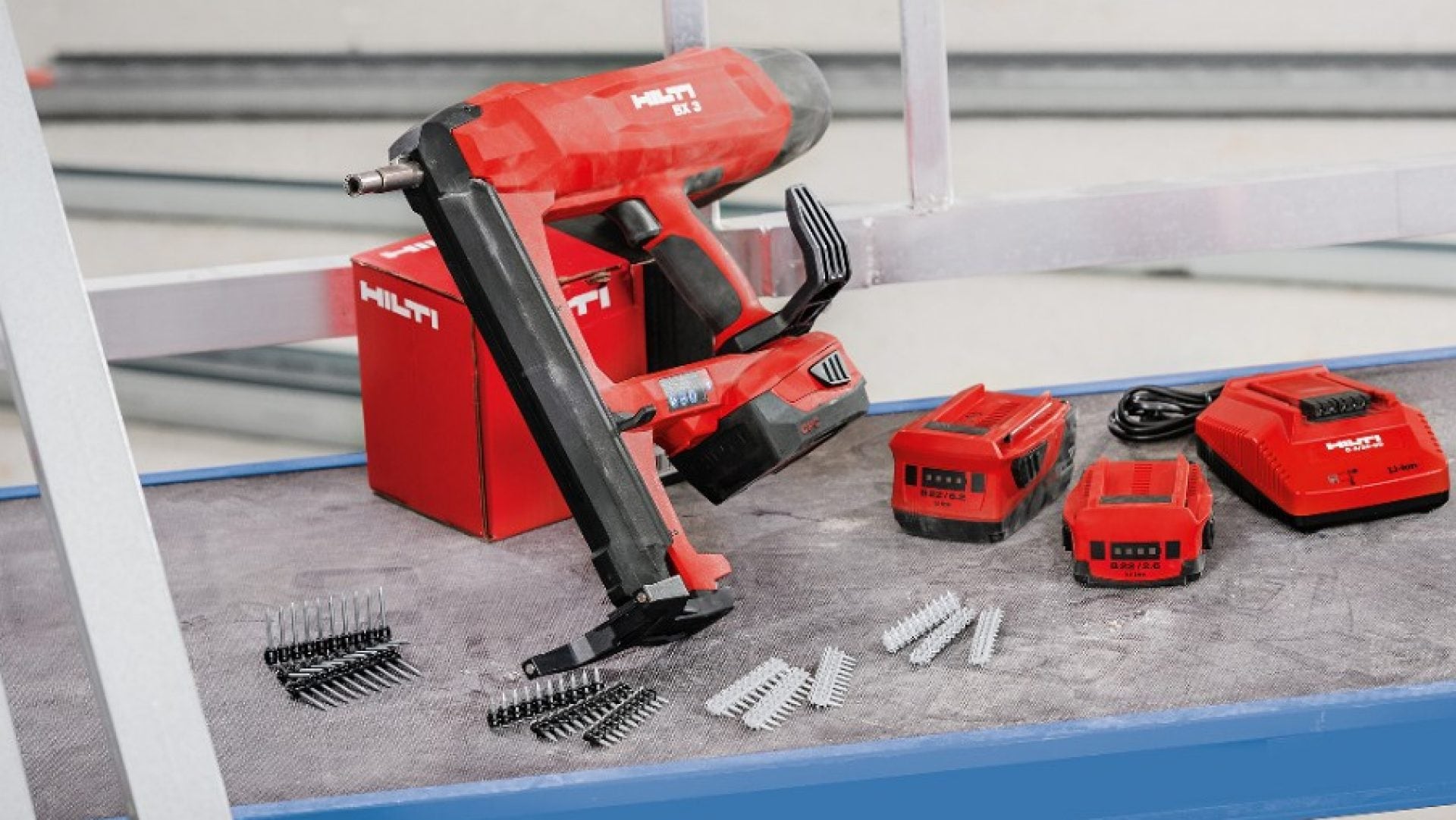BX 3 is the cordless, battery-powered nailer designed for hassle-free fastenings to concrete