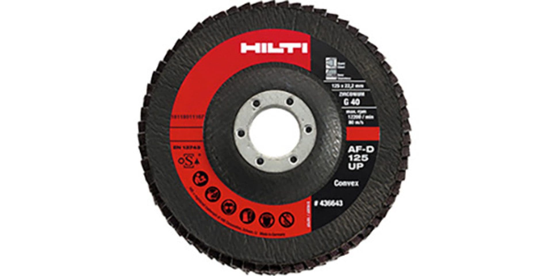 Ultimate flap disc with cooling coating for light grinding on stainless steel.