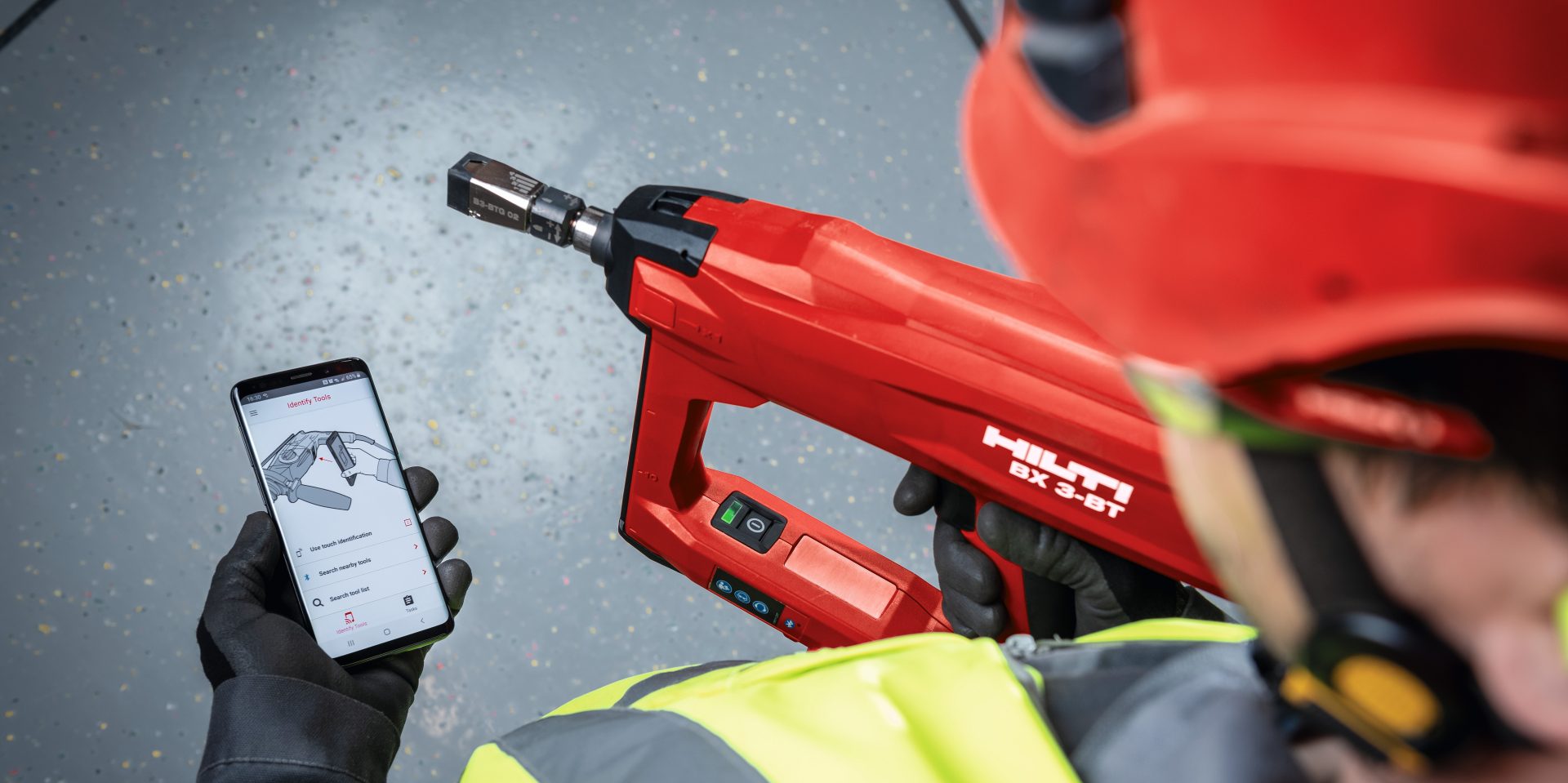 BX 3-BT is a smart tool, connected via the built-in Bluetooth technology and the Hilti Connect App