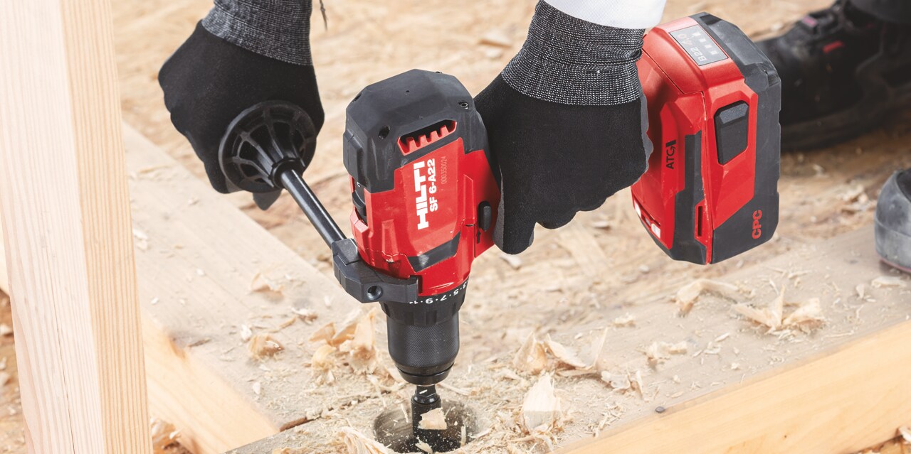 The SF 6-A22 and SF 6H-A22 is compatible with the full range of 22V tools