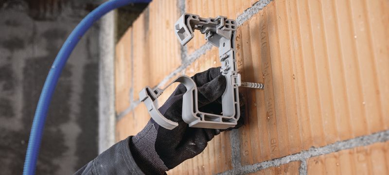 X-ECH MX (02) Cable holder Plastic bunched cable holder optimized for collated nails and compatible with a wide variety of fastening methods and base materials Applications 1