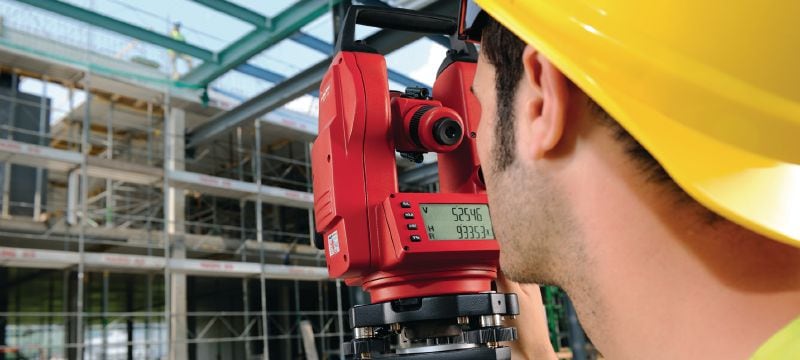 POT 10 Theodolite Theodolite for leveling and aligning structural components and slopes with 30x magnification Applications 1