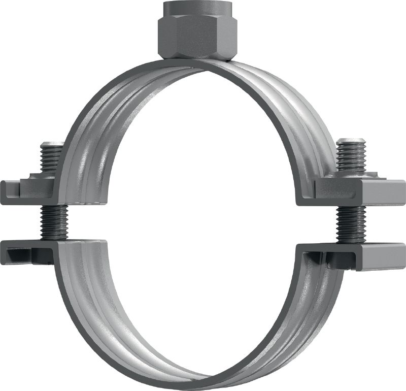 MP-M Heavy-duty pipe clamp Galvanized pipe clamp without sound insulation for heavy-duty applications