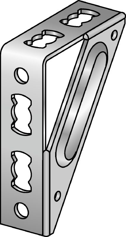 MQW-S Angle bracket Galvanized 90-degree heavy angle for connecting multiple MQ strut channels in medium/heavy-duty applications