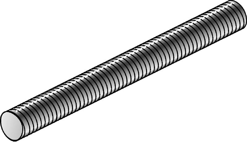 AM pre-cut all thread studs - Steel grade 4.6 Galvanized pre-cut lengths of threaded rod with 4.6 steel grade