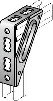 MQW-S Angle bracket Galvanized 90-degree heavy angle for connecting multiple MQ strut channels in medium/heavy-duty applications