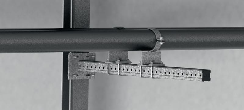 MIC-S90H Bracket Hot-dip galvanized (HDG) bracket for heavy-duty connections to steel Applications 1