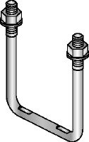 MIA-BO U-bolt Hot-dip galvanized (HDG) U-bolt for fastening pipe shoes to MI girders
