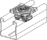 MQA-F Pipe clamp saddle Hot-dip galvanized (HDG) pipe clamp saddle for connecting threaded components to MQ strut channels