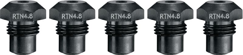 RT 6-22 rivet nose pieces Rivet nose pieces for fastening steel, aluminum and stainless-steel rivets with your RT 6-22 cordless rivet tool (available sizes include 2.4mm to 4.8mm | 3/32”to 3/16”)