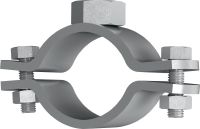 MFP-PC Fixed point pipe clamps Galvanized fixed point pipe clamp for maximum performance in heavy-duty piping applications