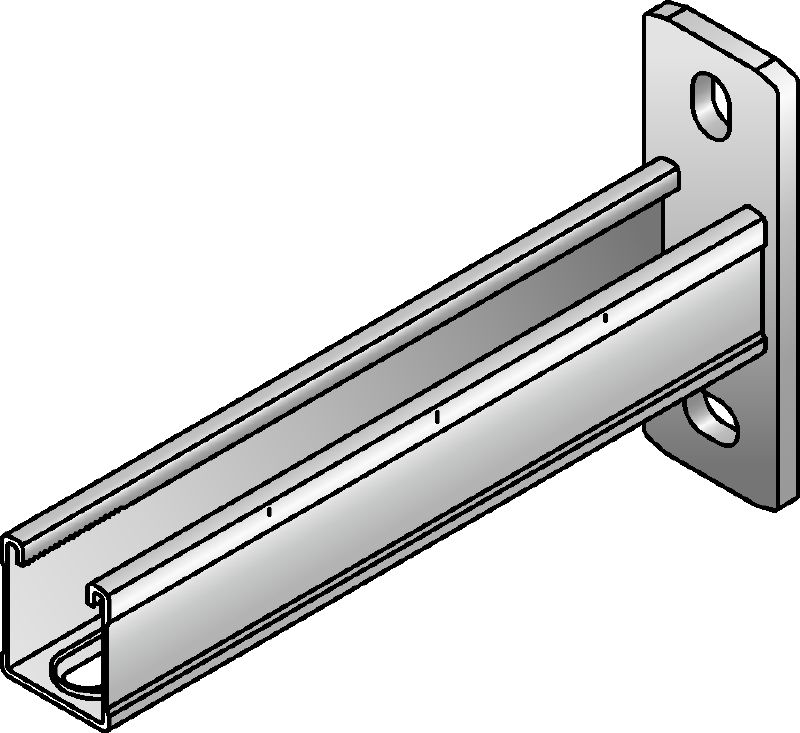 MM-B-36 Galvanized C-Channel bracket for light/medium-duty applications