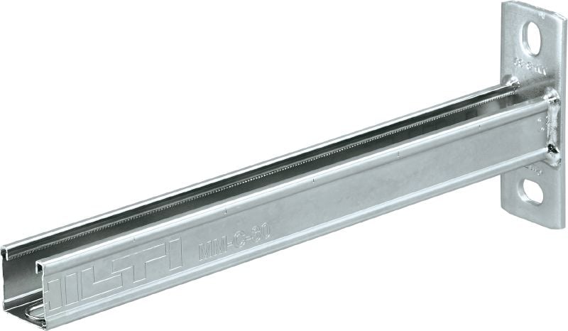 MM-B-30 Galvanized C-Channel bracket for light-duty applications