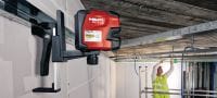 PM 2-LG Line laser level Line laser with 2 lines for leveling, aligning and squaring with green beam Applications 2