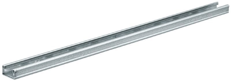 MM-C-16 Galvanized 16 mm high MM strut channel for light-duty applications