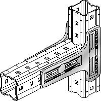 MIC-90-LH Connector Hot-dip galvanized (HDG) connector offering highest load capacity within the MI and MIQ modular system