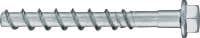 HUS2-H 8/10 Screw anchor Premium-performance screw anchor for quicker permanent and temporary fastening in concrete (carbon steel, hex head)