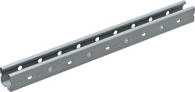 MT-40 OC C-Channel profile Medium-duty C-Channel profile for use with MT-FL/MT-TL components in outdoor environments