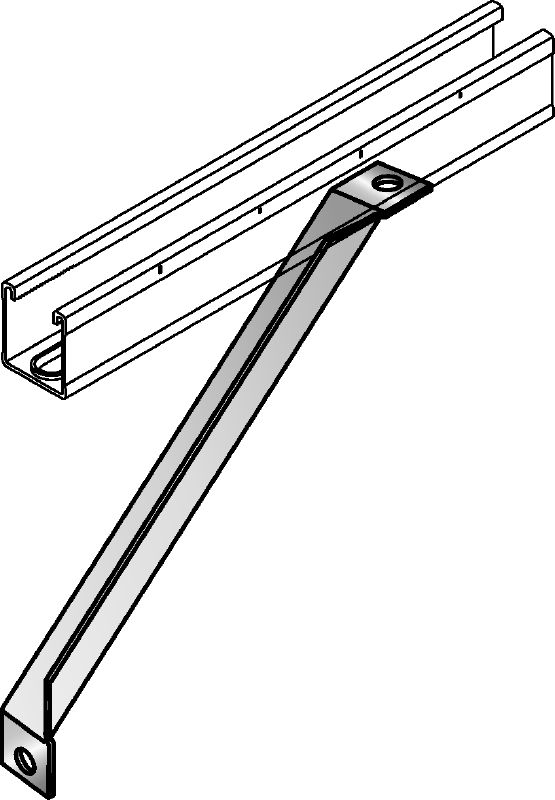 Angle brace MM-AB Angle support for MM system brackets
