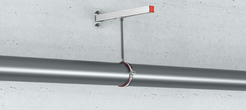 MP-MI Heavy-duty pipe clamp Galvanized pipe clamp with sound insulation for heavy-duty applications Applications 1