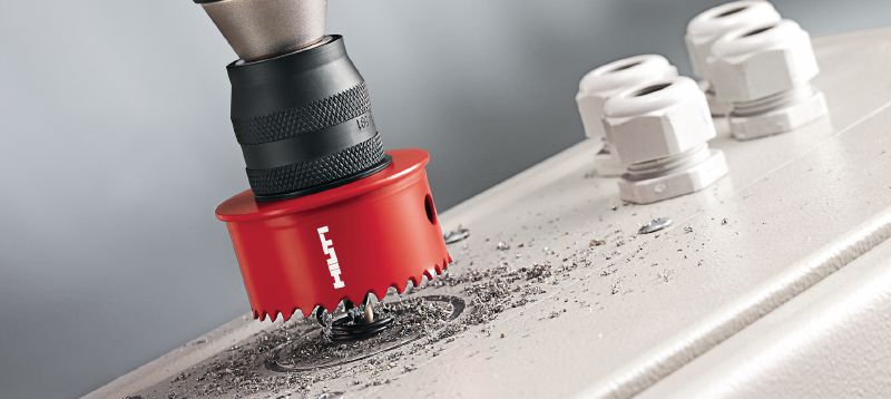 HS-ME מסור חור דו-מתכת MetalCut לחיתוך חורים במתכת יישומים 1