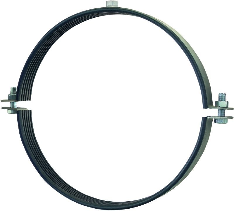 MP-MRXI Heavy-duty pipe clamp Stainless steel (A4) pipe clamp with sound insulation for extra heavy-duty applications