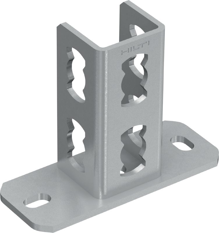 MQP-41 Channel foot Galvanized channel foot for fastening MQ channels to concrete