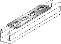 MQV-F Channel tie Hot-dip galvanized flat channel connector used as a longitudinal extender for MQ strut channels