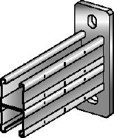 MQK-41 D-F Bracket Hot-dip galvanized (HDG) C-Channel double-bracket for medium-duty applications