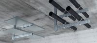 MT-BR-40D Bracket Medium-duty C-Channel double-bracket for indoor applications Applications 1