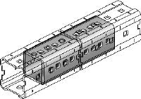 MIC-E Connector Hot-dip galvanized (HDG) connector used to connect MI girders longitudinally for long spans in heavy-duty applications