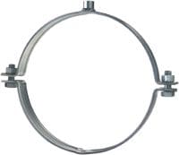 MP-MX Heavy-duty pipe clamp Galvanized pipe clamp without sound insulation for extra heavy-duty applications