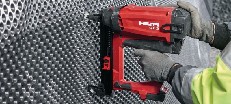 GX 2 Gas-actuated fastening tool Short-stroke gas nailer for drywall track Applications 1