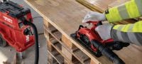 SC 4WL-22 Cordless circular saw Cordless circular saw with maximized run time per charge for fast, straight cuts in wood up to 57 mm│2-1/4” depth (Nuron battery platform) Applications 1