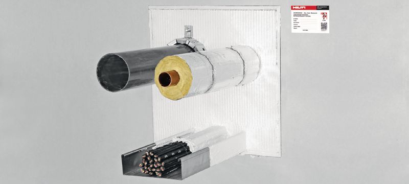 CFS-CT B Firestop board Firestop coated board well suited for EI120 double board systems. Applications 1