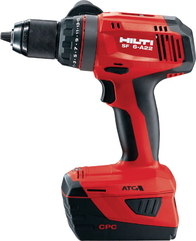 SF 6-A22 Cordless drill driver Power class cordless 22V drill driver with Active Torque Control and electronic clutch for universal use on wood, metal and other materials