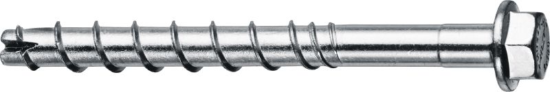 HUS4 T-H screw anchor High-performing hexagonal head screw anchor for fastening to tough concrete (carbon steel)