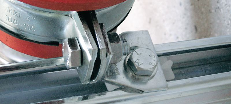MW-MX angles Galvanized angles to increase stiffness while supporting pipe rings in riser shafts Applications 1
