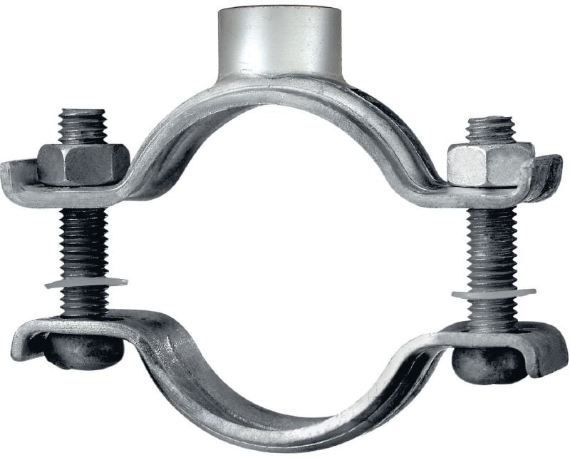 MP-M Heavy-duty pipe clamp Galvanized pipe clamp without sound insulation for heavy-duty applications