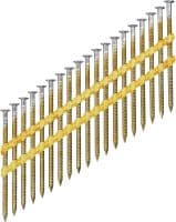 GX-WF Stainless profiled nails Stainless steel profiled framing nail for fastening wood to wood with the GX 90-WF nailer