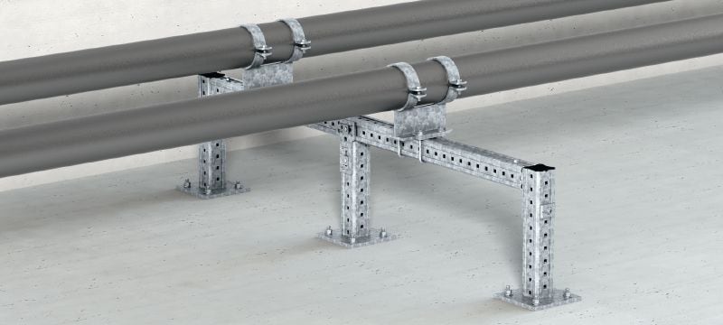 MIC-T Connector Hot-dip galvanized (HDG) connector for fastening MI girders perpendicularly to one another Applications 1
