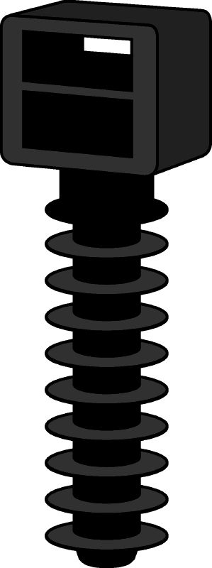 ECT Cable tie anchor Cable tie anchor (high) for fastening large cable diameters