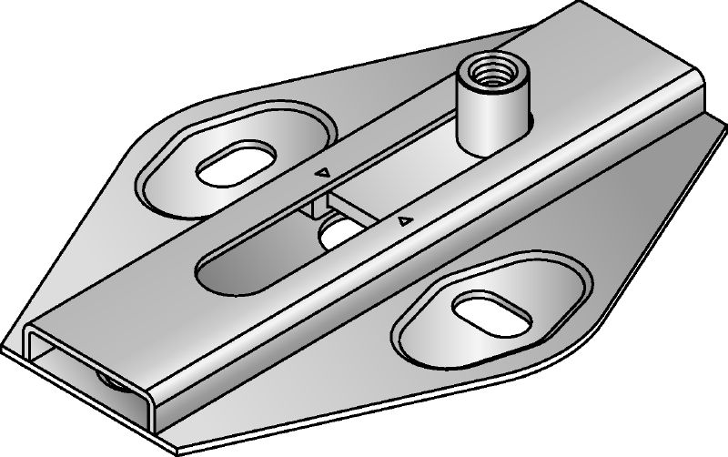 MSG 1,0 Slide connector Galvanized slide connector for light-duty heating and refrigeration applications