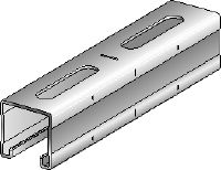 MQ-41-RA2 channel Stainless steel (A2) 41 mm high MQ strut channel for medium-duty applications