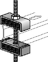 MAC-P33 sound insulation set Galvanized sound insulation set for MQ strut channels