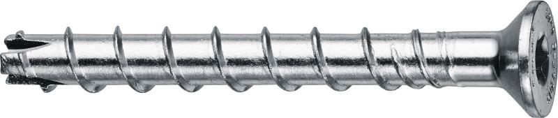 HUS4 T-C screw anchor High-performing countersunk head screw anchor for fastening to tough concrete (carbon steel)