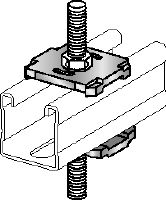 MQZ-L-F Bored plate Hot-dip galvanized (HDG) bored plate for trapeze assembly and anchoring