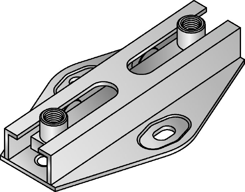 MRG-D6 Roll connector (double) Premium galvanized double roll connector for heavy-duty heating and refrigeration applications