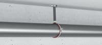 MP-MI Heavy-duty pipe clamp Galvanized pipe clamp with sound insulation for heavy-duty applications Applications 1
