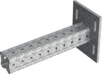 MIC-S90H Bracket Hot-dip galvanized (HDG) box profile bracket for connections to steel in heavy-duty applications